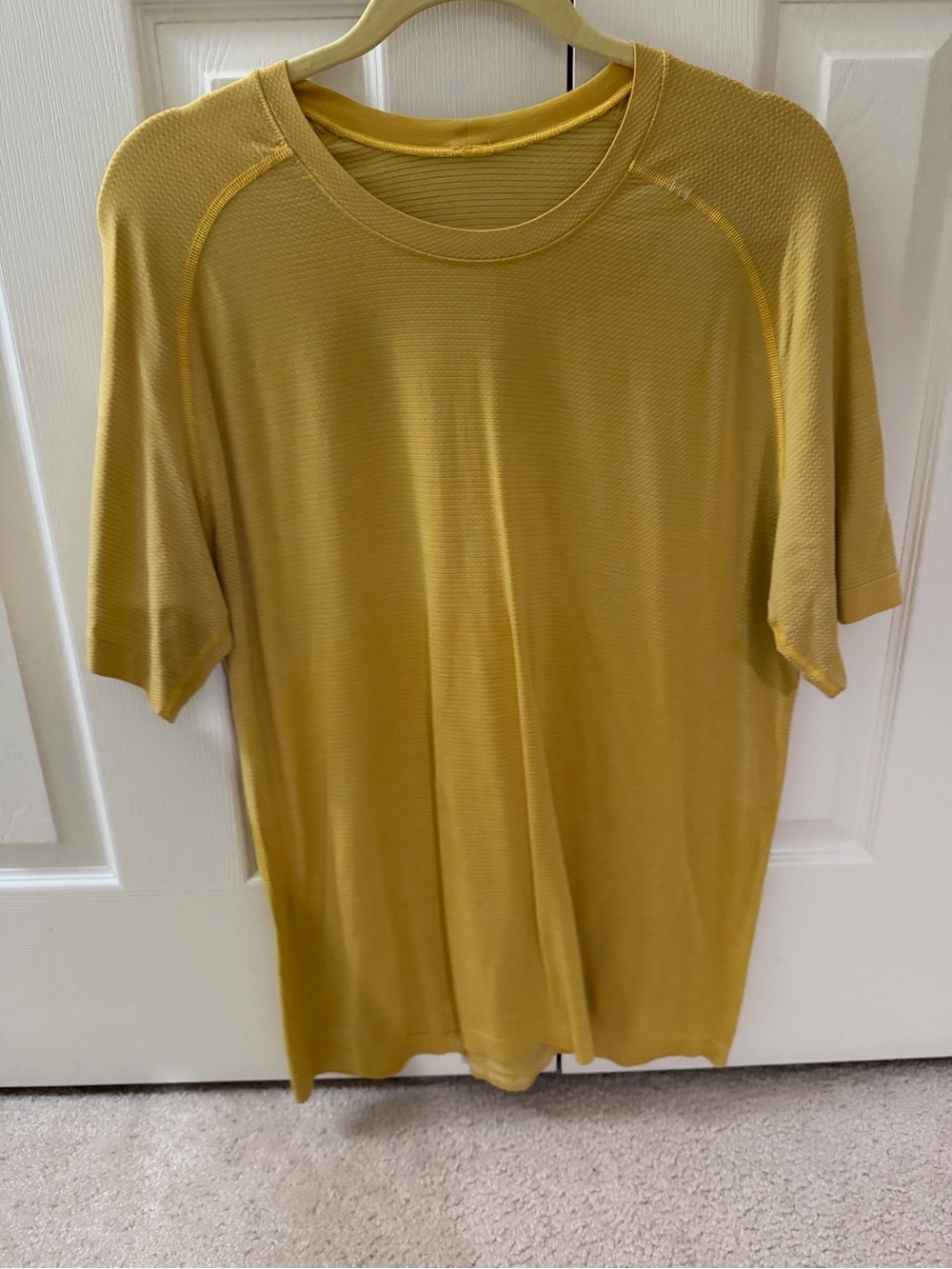 lululemon athletica Short Sleeve Metal Vent tee— Mustard